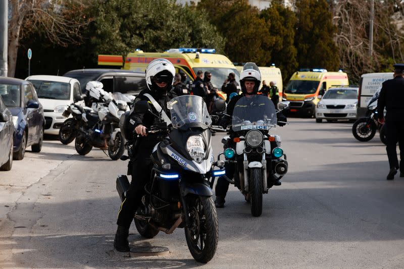 Shooting in the suburb of Glyfada, in Athens