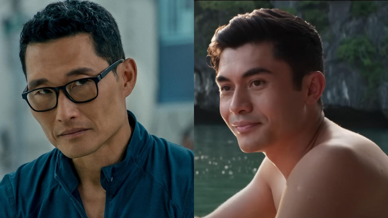  Daniel Dae Kim in Stowaway and Henry Golding in Crazy Rich Asians, pictured side-by-side. 