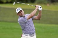 Lee Westwood, of England, hits a shot from the 16th fairway during the third round of the Arnold Palmer Invitational golf tournament Saturday, March 6, 2021, in Orlando, Fla. (AP Photo/John Raoux)