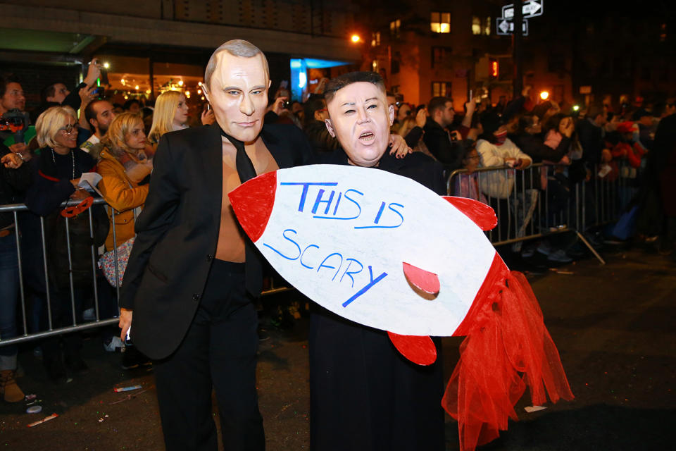 Political satire was on parade at Halloween in NYC