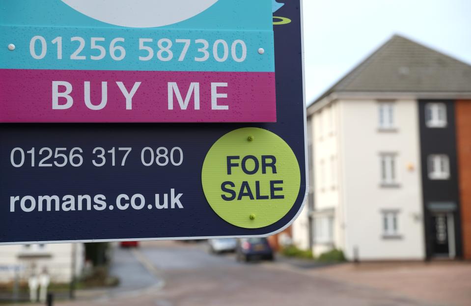 An estate agent's sign (PA Wire)