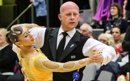 Lee Donnelly and Catherine Tonge, who met at a dance school in 2016 before starting a relationship, won a Latin dance prize last year - Cavendish Press (Manchester) Ltd