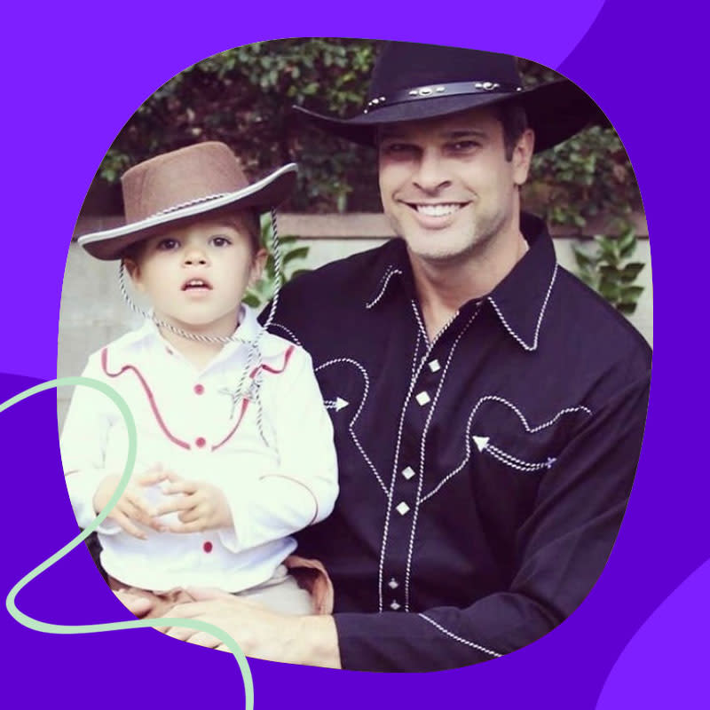 Bret Evans with his young son, Ronan, now 9. (courtesy photo) 