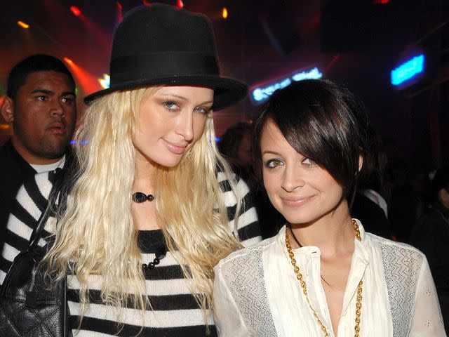 <p>John Sciulli/WireImage</p> Paris Hilton and Nicole Richie at the Raleigh Studios in Los Angeles, California