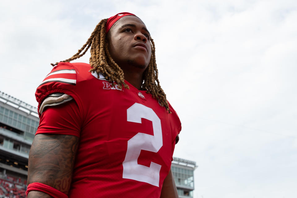 Chase Young has become the latest standout defensive end for the Ohio State Buckeyes this season and is expected to be a top NFL draft pick. (Getty)