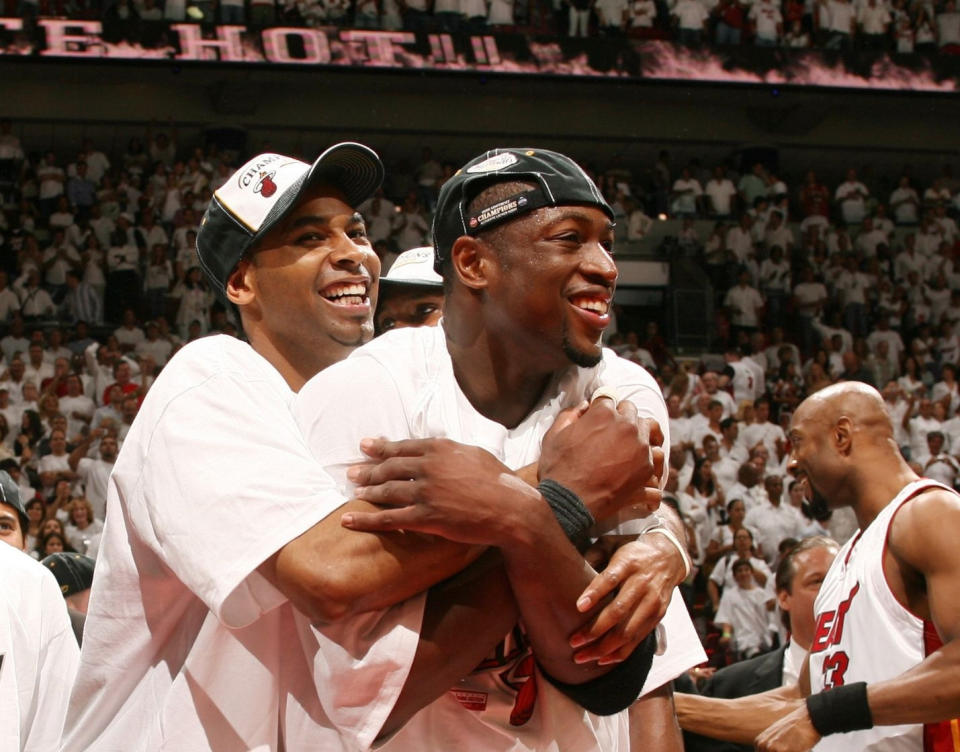 Derek Anderson and Dwyane Wade, Miami Heat