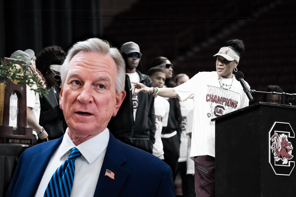 Tommy Tuberville; Dawn Staley Photo illustration by Salon/Getty Images