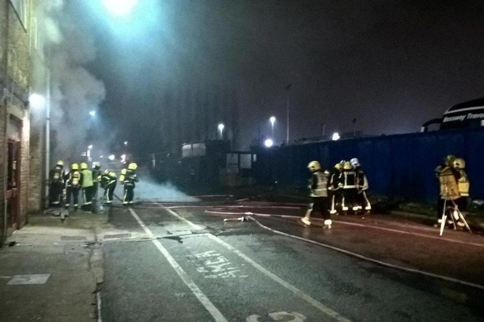 Complex: The incident lasted throughout the night (London Fire Brigade)