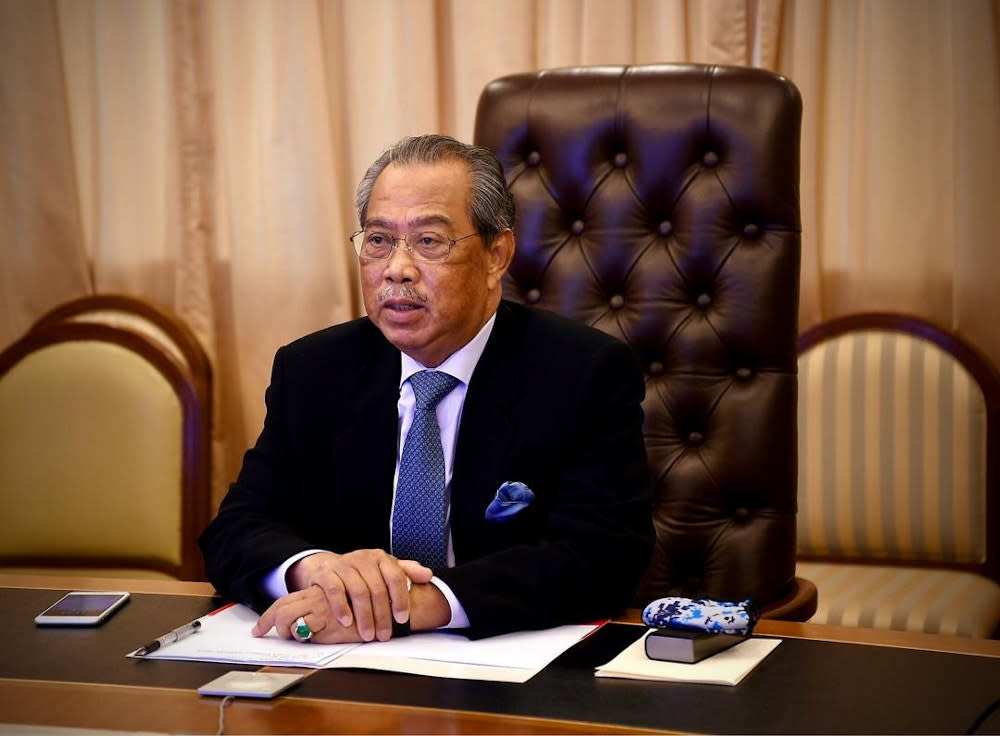 Prime Minister Tan Sri Muhyiddin Yassin today congratulated his US counterpart Joseph Robinette Biden Jr, on the latter’s triumph as the 46th US President. — Picture via Facebook/Muhyiddin Yassin