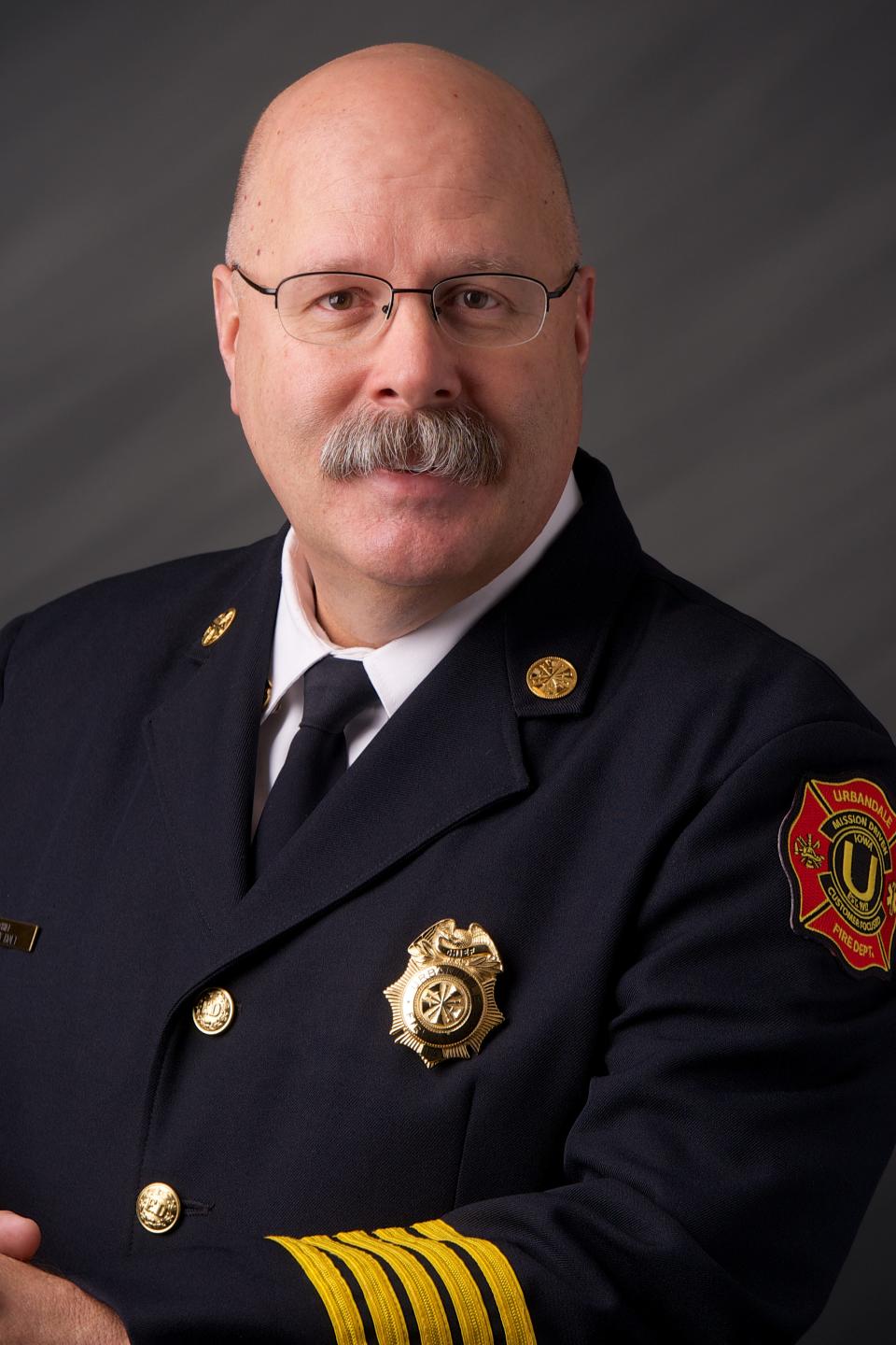 Urbandale Fire Department Chief Jerry Holt retired on Aug. 4, 2023, after being the department's first full-time chief for 25 years.