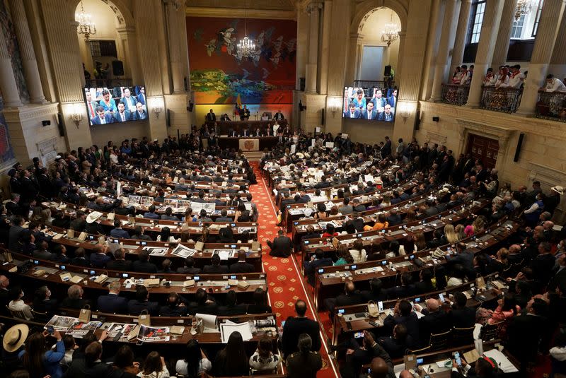 Foto de archivo. El congreso de Colombia abre su nueva sesión antes de la toma de posesión del presidente electo, Gustavo Petro en Bogotá, Colombia