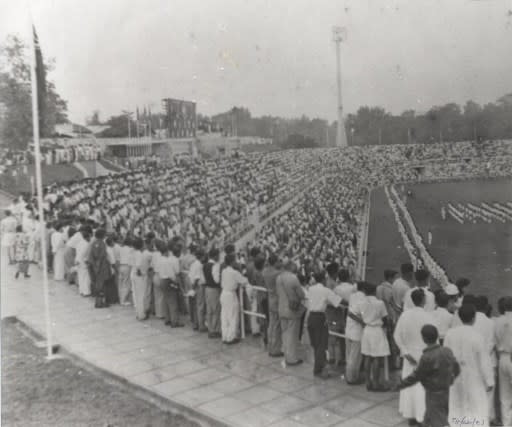 Crowds at Merdeka Stadium