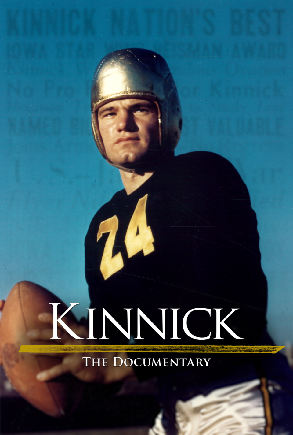 Iowa football player and Heisman Trophy winner Nile Kinnick will be honored in a new film, "Kinnick: The Documentary," set to release on Vimeo in August.