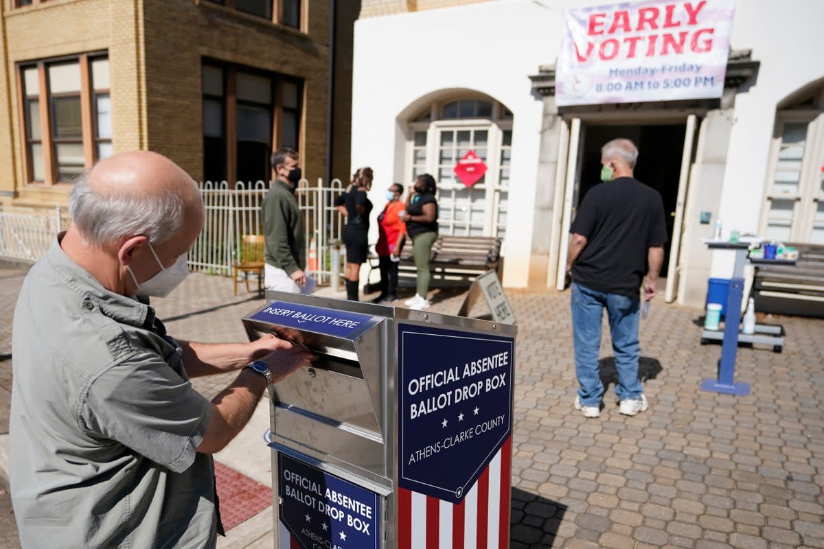 Voting Drop Boxes (Copyright 2020 The Associated Press. All rights reserved)