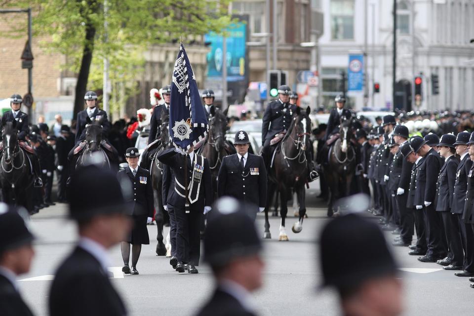 Pc Keith Palmer's memorial service. (Dan Kitwood/Getty Images)