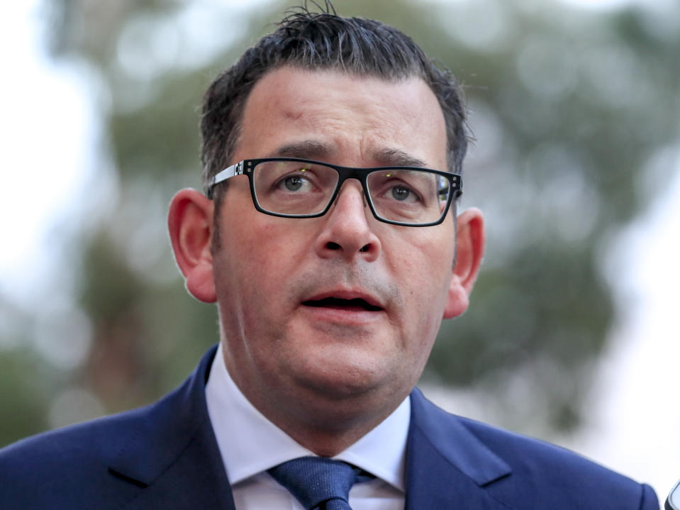 Victoria Premier Daniel Andrews’ message differed to Victoria Police’s comments. Source: AAP