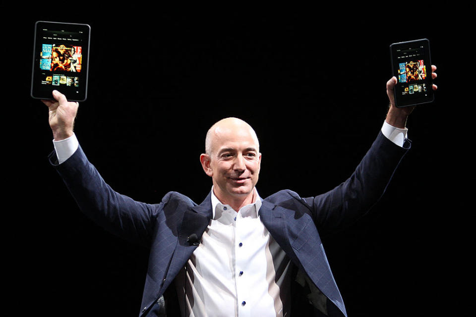 <div class="inline-image__caption"><p>Under Jeff Bezos, Amazon’s culture was notoriously brutal. But Irwin’s personality seemed like an ideal fit, former colleagues say.</p></div> <div class="inline-image__credit">David McNew/Getty Images</div>