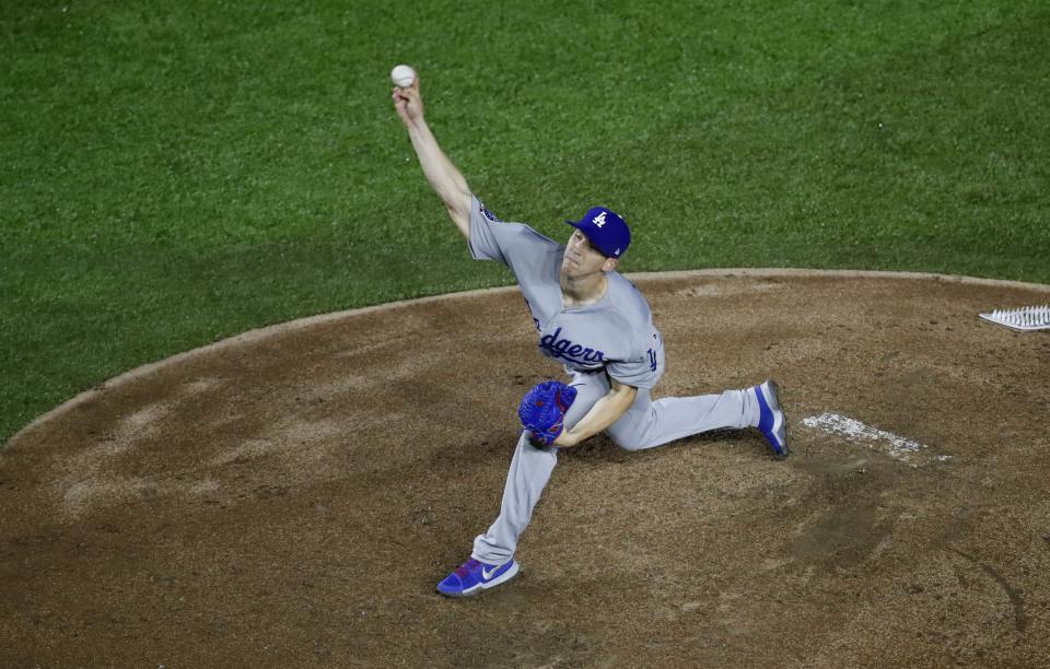 Walker Buehler is proving why he’s considered one of baseball’s best pitching prospects (AP Photo).