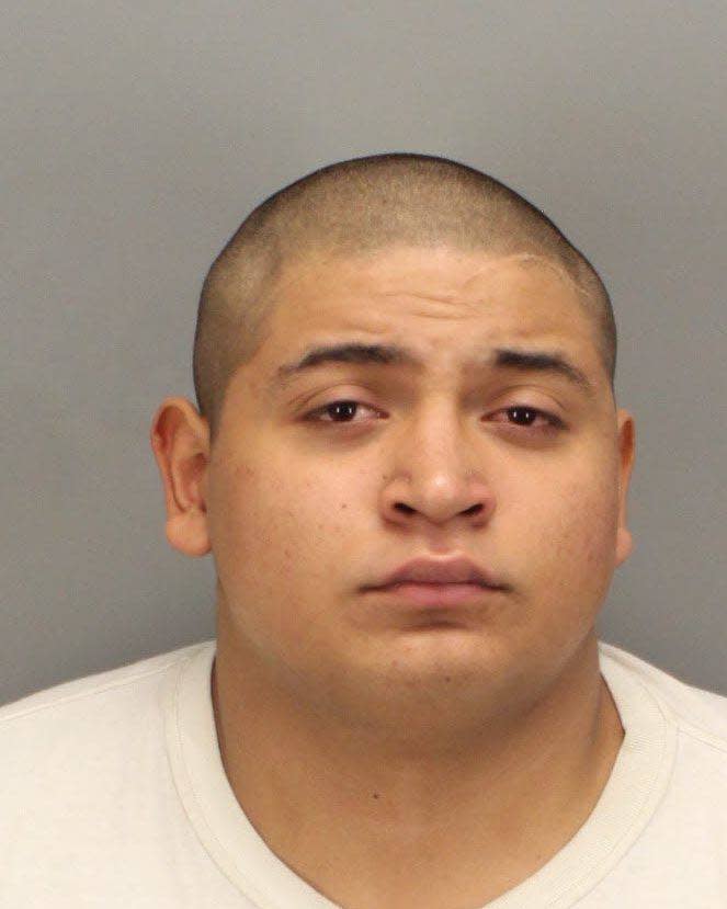 Jose Larin Garcia was arrested at the Greyhound station on Indio Boulevard on Feb. 4, 2019.