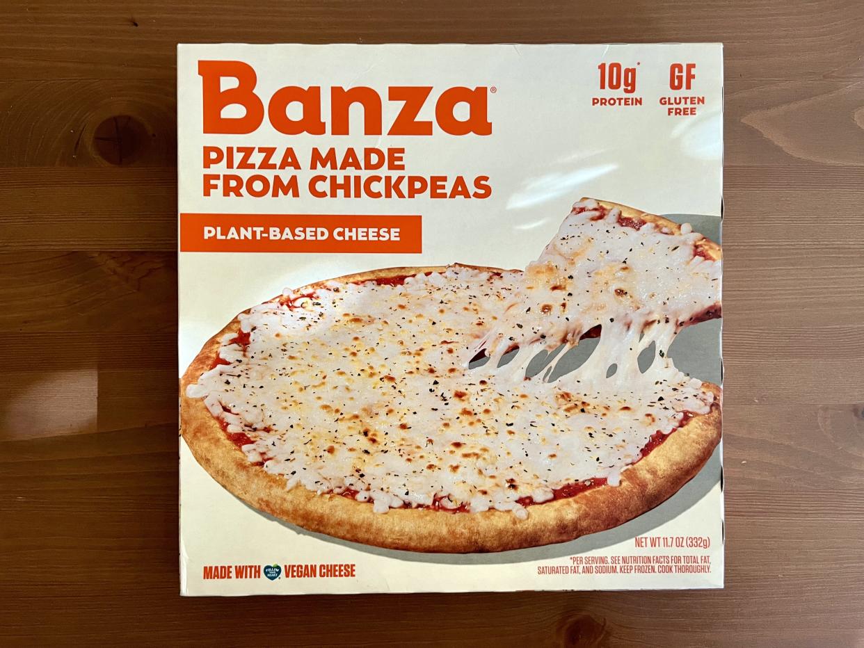 banza frozen plant based cheese pizza
