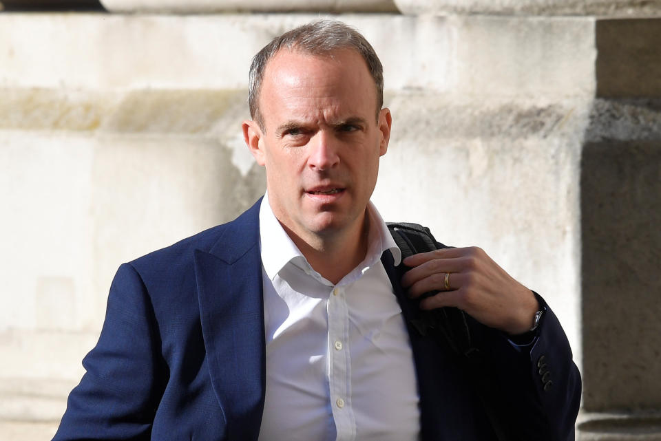 Dominic Raab resigned from May's cabinet but has been given a leading role in Johnson's government. (PA)