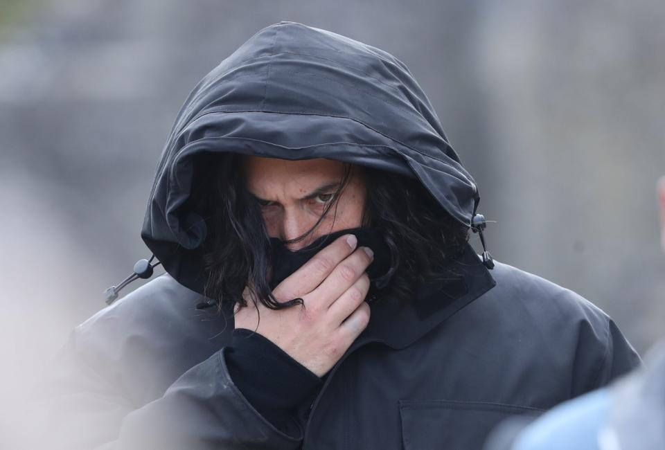 Adam Driver on the set of The Last Duel (Niall Carson/PA Wire)