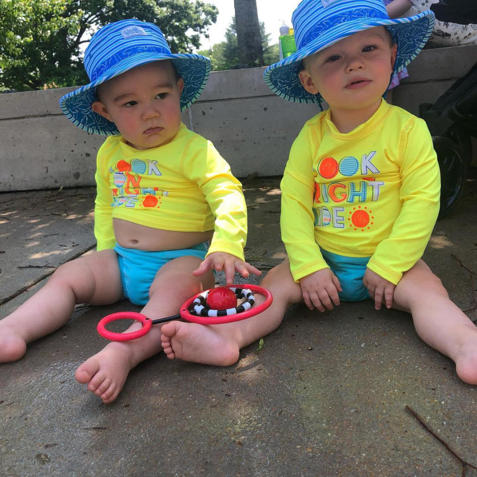 <p>Meghan King and Jim Edmonds' twin sons <a href="https://people.com/parents/meghan-king-edmonds-welcomes-sons/" rel="nofollow noopener" target="_blank" data-ylk="slk:Hart and Hayes;elm:context_link;itc:0;sec:content-canvas" class="link ">Hart and Hayes</a> turned 3 on June 5.</p>