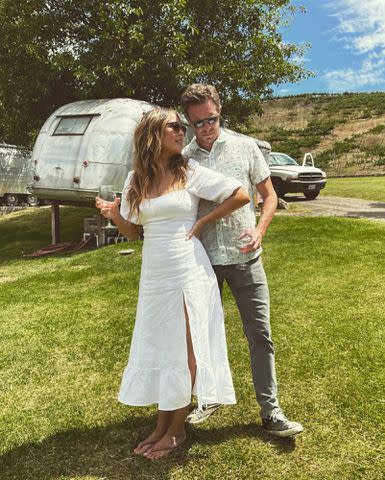 <p>Camilla Luddington Instagram</p> Camilla Luddington and Matthew Alan in 2022.