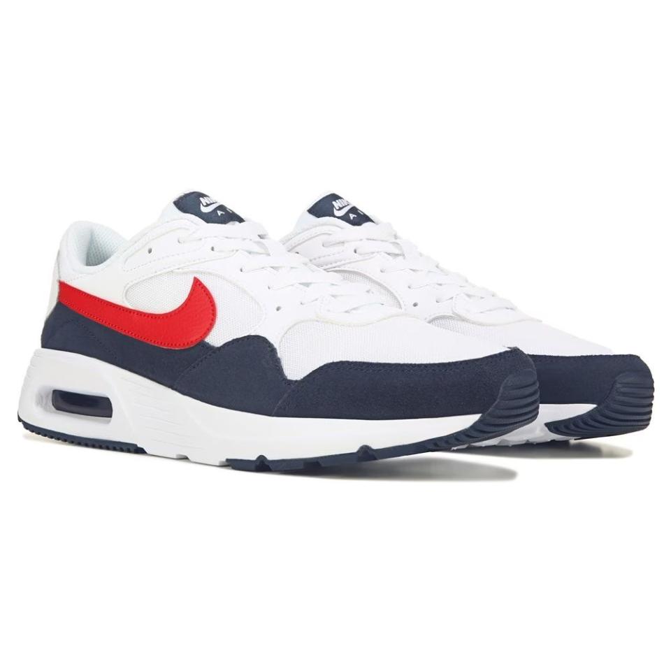 <p><a href="https://go.redirectingat.com?id=74968X1596630&url=https%3A%2F%2Fwww.famousfootwear.com%2Fproduct%2Fnike-mens-air-max-sc-sneaker-1050622%2Fwhite-red-navy-30401&sref=https%3A%2F%2Fwww.menshealth.com%2Ftechnology-gear%2Fg43413390%2Fnew-dad-gifts%2F" rel="nofollow noopener" target="_blank" data-ylk="slk:Shop Now;elm:context_link;itc:0;sec:content-canvas" class="link ">Shop Now</a></p><p>Men's Air Max SC Sneaker</p><p>$59.98</p><p>famousfootwear.com</p>