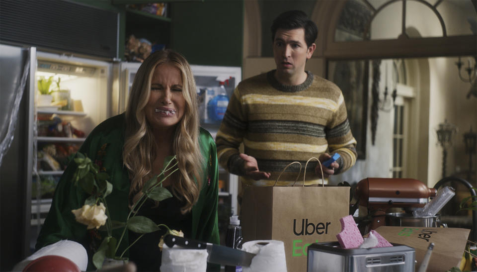 Una escena del comercial de Uber Eats para el Super Bowl de la NFL de 2022 en una imagen proporcionada por Uber Eats. (Uber Eats via AP)