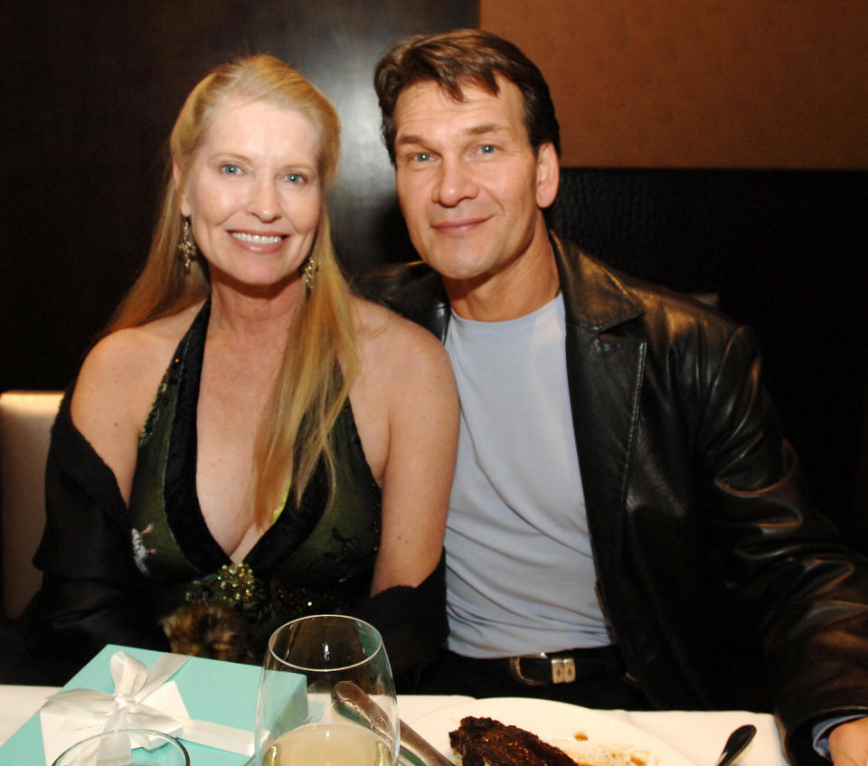 Lisa Niemi and Patrick Swayze at the 