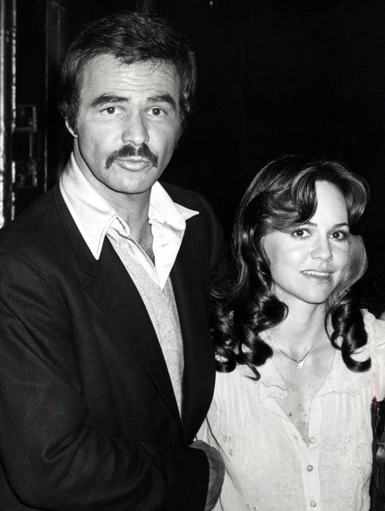 Burt Reynolds and Sally Field during Bert Reynolds and Sally Field Sighting at Steak Pit Restaurant - March 15, 1978 at Steak Pit Restaurant in Los Angeles, California, United States. (Photo by Ron Galella/Ron Galella Collection via Getty Images)