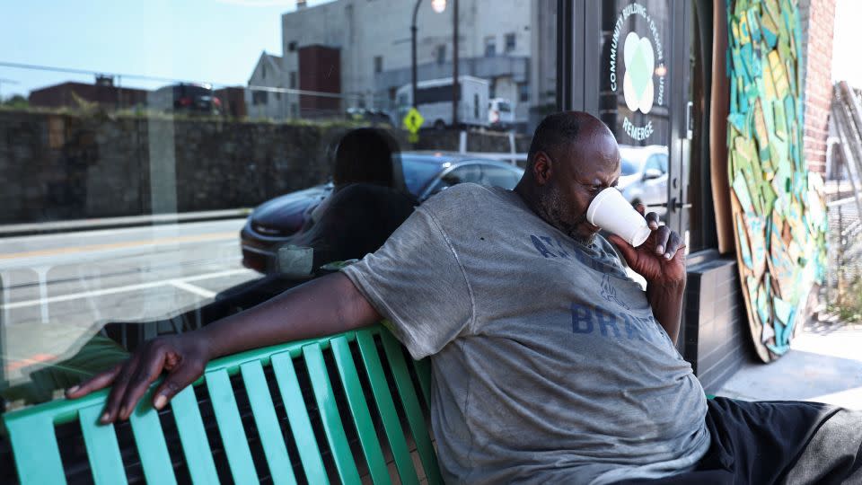 A man drinks water during a heat advisory in Atlanta, Georgia. - Dustin Chambers/Reuters