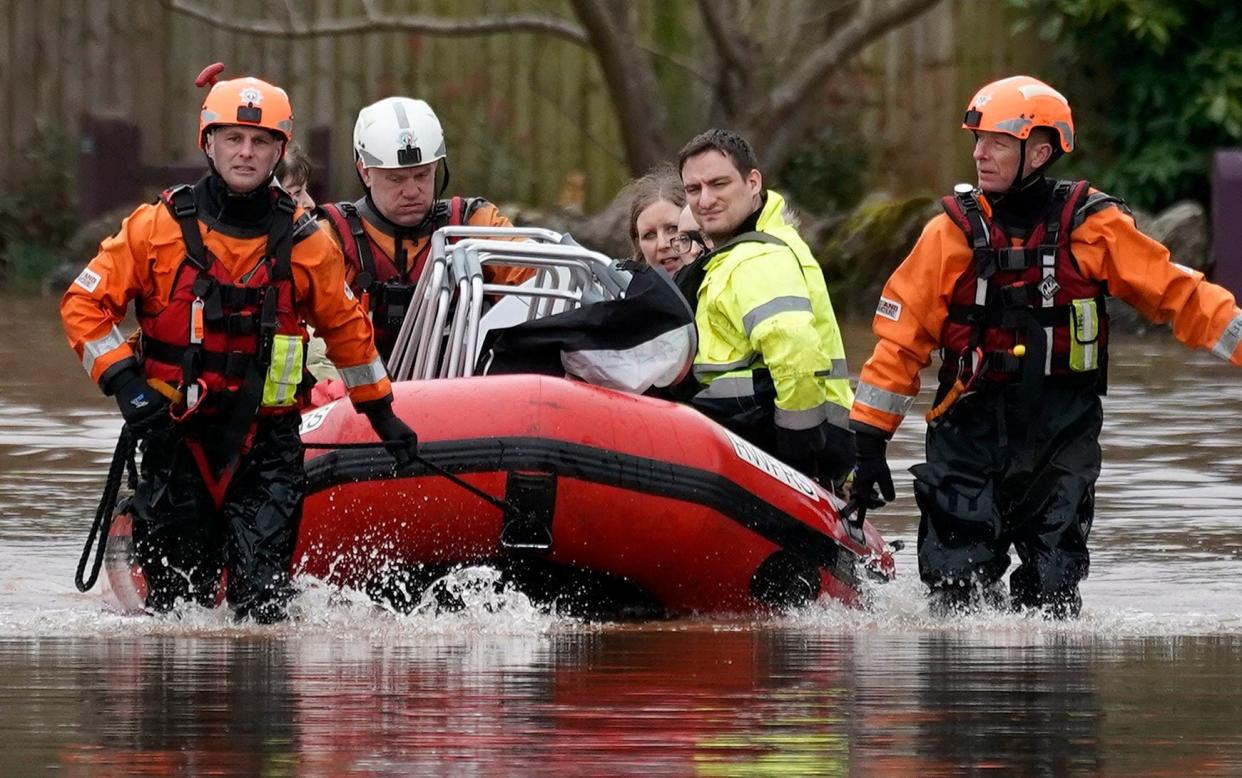 Firefighters played a major part in the flooding which hit parts of the UK in the winter - Getty Images