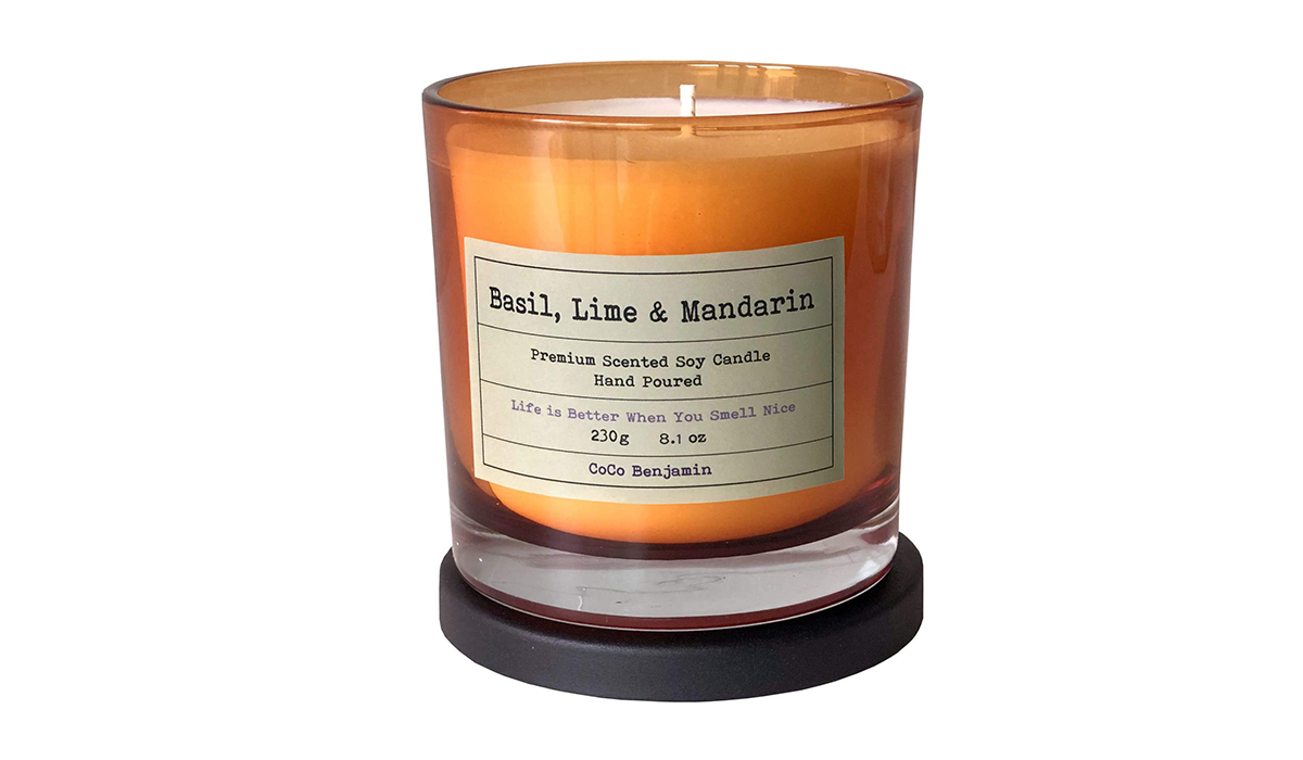 basil, lime, mandarin candle 