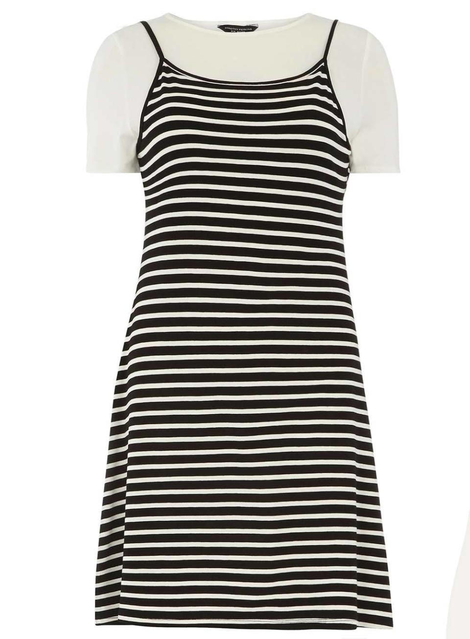 Stripe Cami 2-in-1 Slip Dress