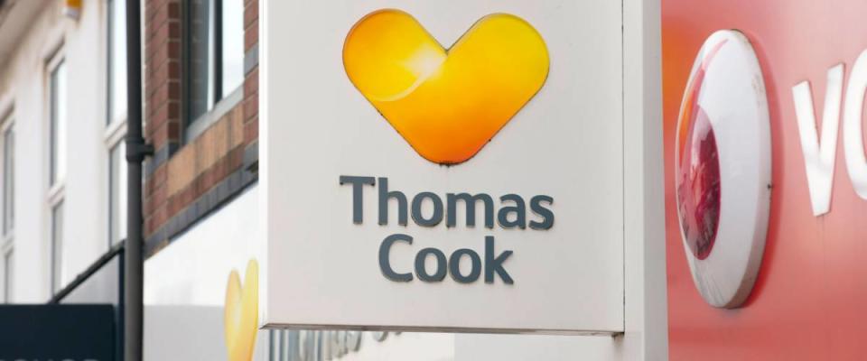 Thomas Cook Travel Agents Sign - Scunthorpe, Lincolnshire, United Kingdom - 23rd January 2018