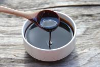 <p>“Unsulfured blackstrap molasses is a wonderful <strong>stool oftener</strong>. Take one tablespoon daily on its own or stir it into water or any beverage. It’s especially useful for pregnant women as a <a href="https://www.prevention.com/food-nutrition/g30856432/foods-to-help-constipation/" rel="nofollow noopener" target="_blank" data-ylk="slk:natural alternative to chemical laxatives;elm:context_link;itc:0;sec:content-canvas" class="link ">natural alternative to chemical laxatives</a>—plus, it contains iron and many<br>other essential vitamins and minerals such as vitamin B6, magnesium, copper, calcium, potassium, manganese, and<br>selenium.” (Patients with diabetes should avoid molasses.)</p><p><em>—Ashita Gupta, M.D., assistant professor of endocrinology, diabetes, and bone disease, Icahn School of Medicine at Mount Sinai Hospital</em></p>