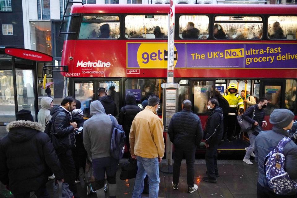 Sadiq Khan said he would be forced to cut bus routes without the planned fare increase (PA)