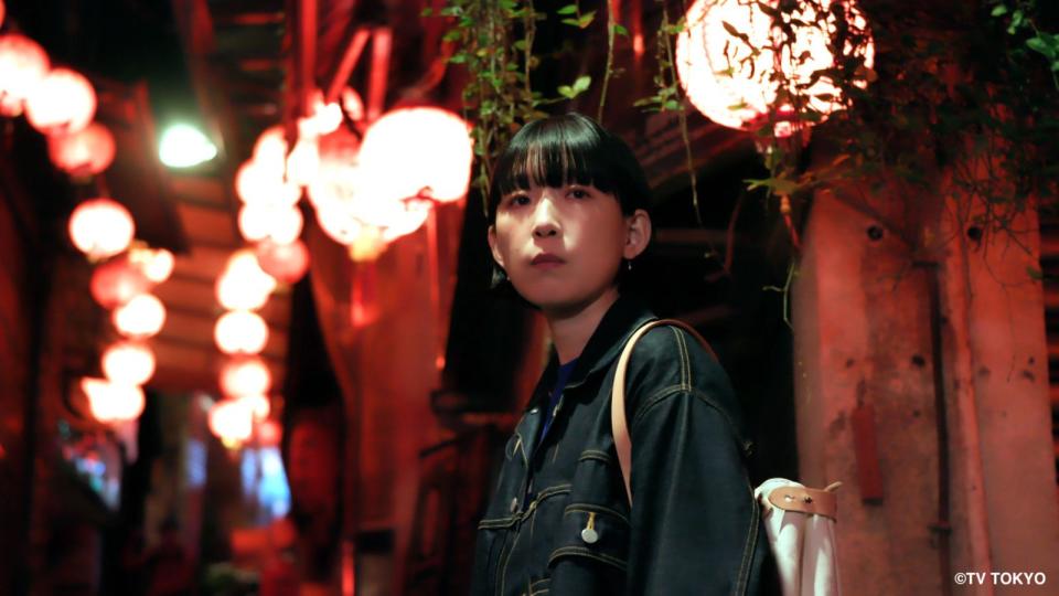 江口德子飾演五月女惠，為慶祝生日選擇來台旅行。（Hami Video提供）