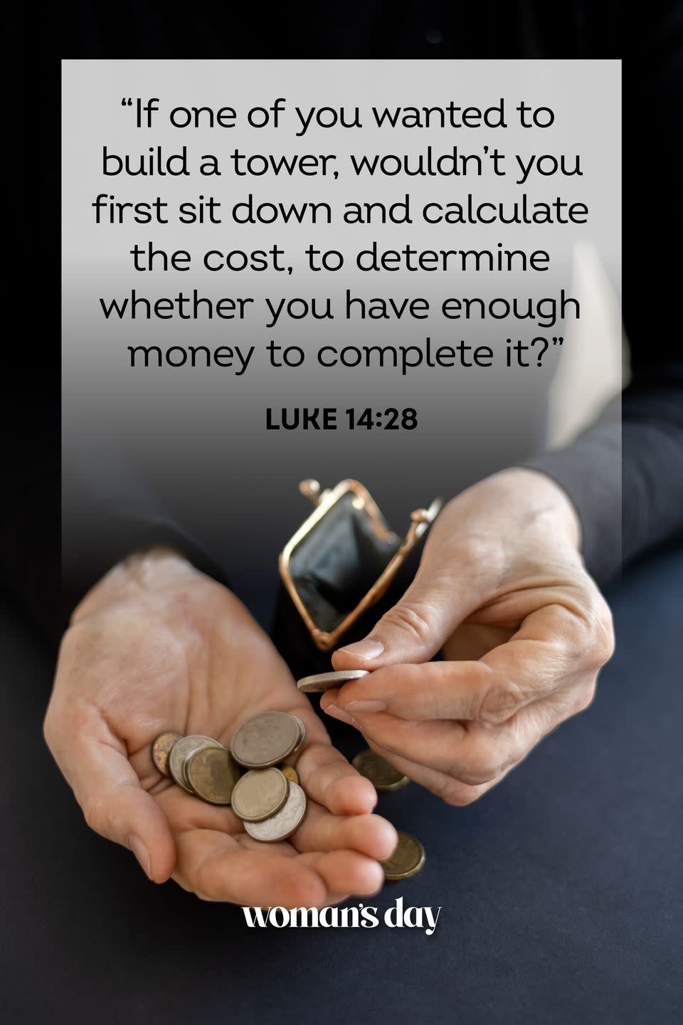 bible verses about money luke 14 28