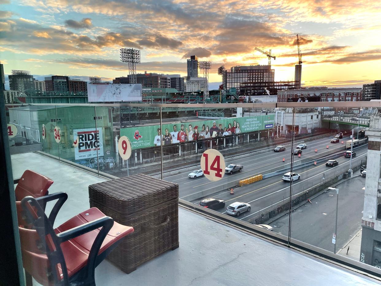 Hotel Commonwealth overlooks Fenway Park, albeit with I90 in-between.