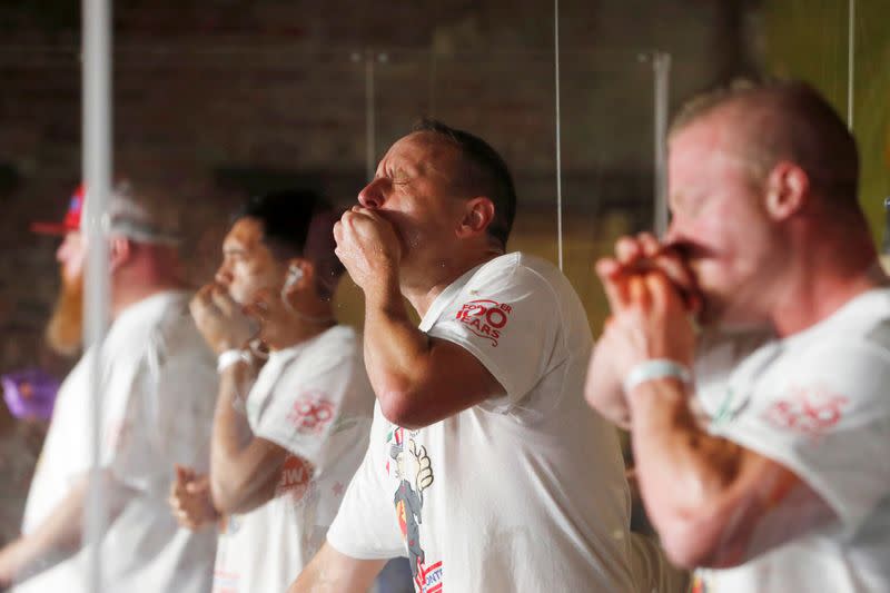 Nathan's Famous Fourth of July International Hot Dog-Eating Contest in Brooklyn, New York