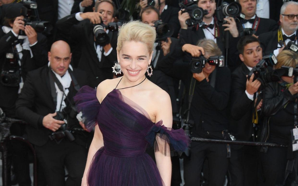 Emilia Clarke at the Cannes screening of Solo: A Star Wars Story - WireImage