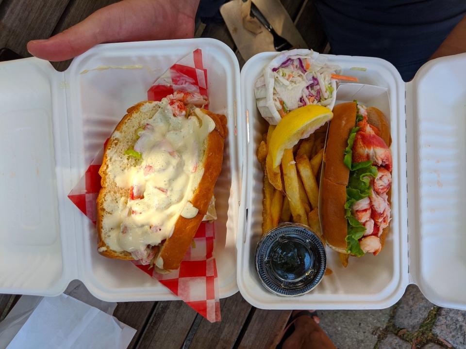 Maine RV lobster roll taste test in Portland