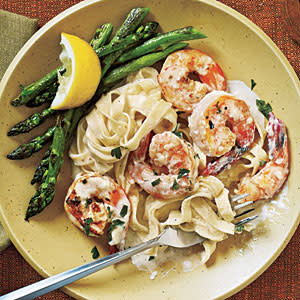 Shrimp Fettuccine Alfredo