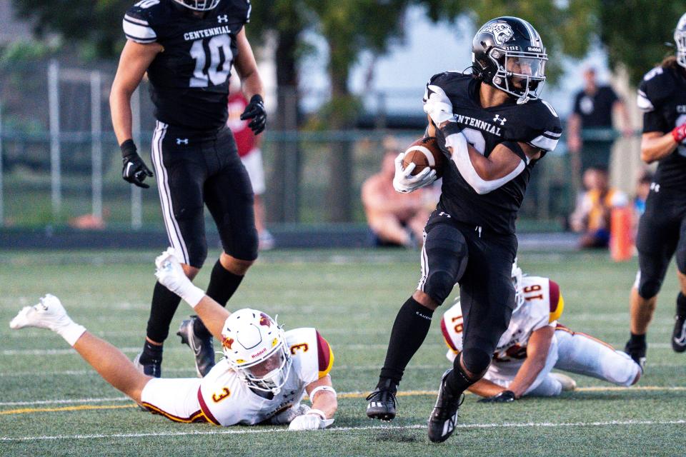 Ankeny Centennial's Elijah Porter will look to have a big game in his team's Week 2 matchup with Ames.