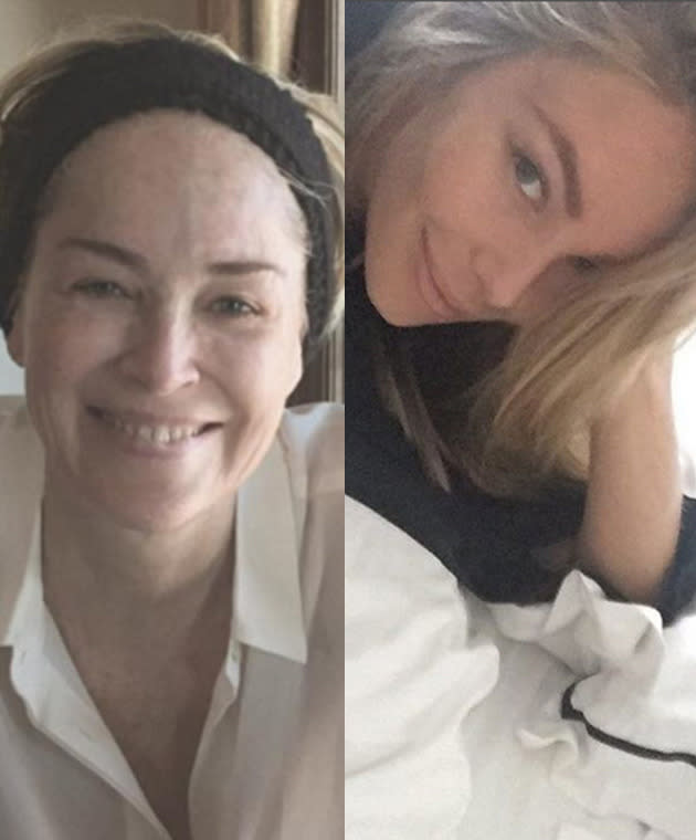 Stars who dare to bare: Celebrity makeup free selfies