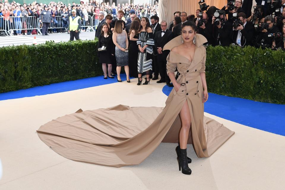 Priyanka Chopra at her first Met Gala in 2017: