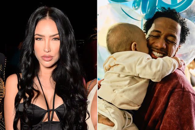 Jerod Harris/Getty Images; Bre Tiesi Instagram Bre Tiesi, Nick Cannon and son Legendary Love